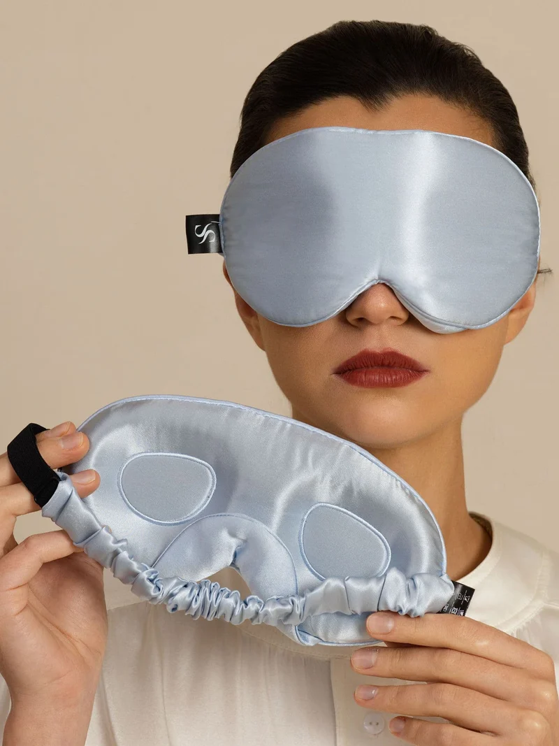 22 Momme 3D Schlafmaske Aus Reiner Seide Mit Verbessertem Nasenflügel
