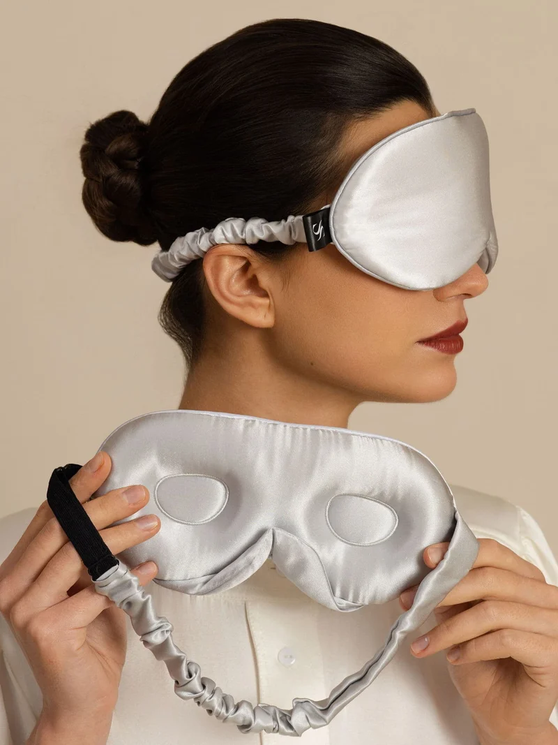 22 Momme 3D Schlafmaske Aus Reiner Seide Mit Verbessertem Nasenflügel