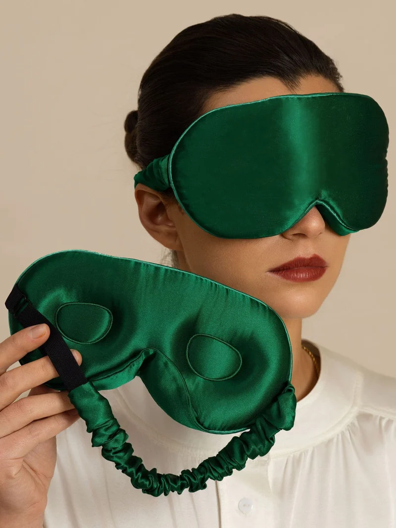 22 Momme 3D Schlafmaske Aus Reiner Seide Mit Verbessertem Nasenflügel