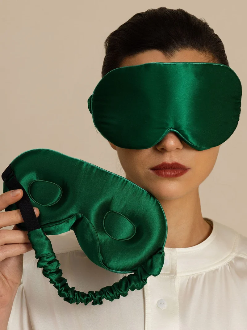 22 Momme 3D Schlafmaske Aus Reiner Seide Mit Verbessertem Nasenflügel