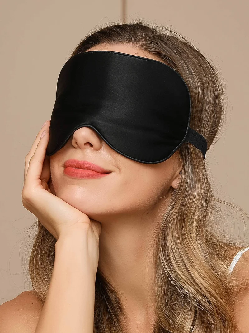 Geschenkset mit 19 Momme 100% Maulbeerseide Kissenbezug und Augenmaske