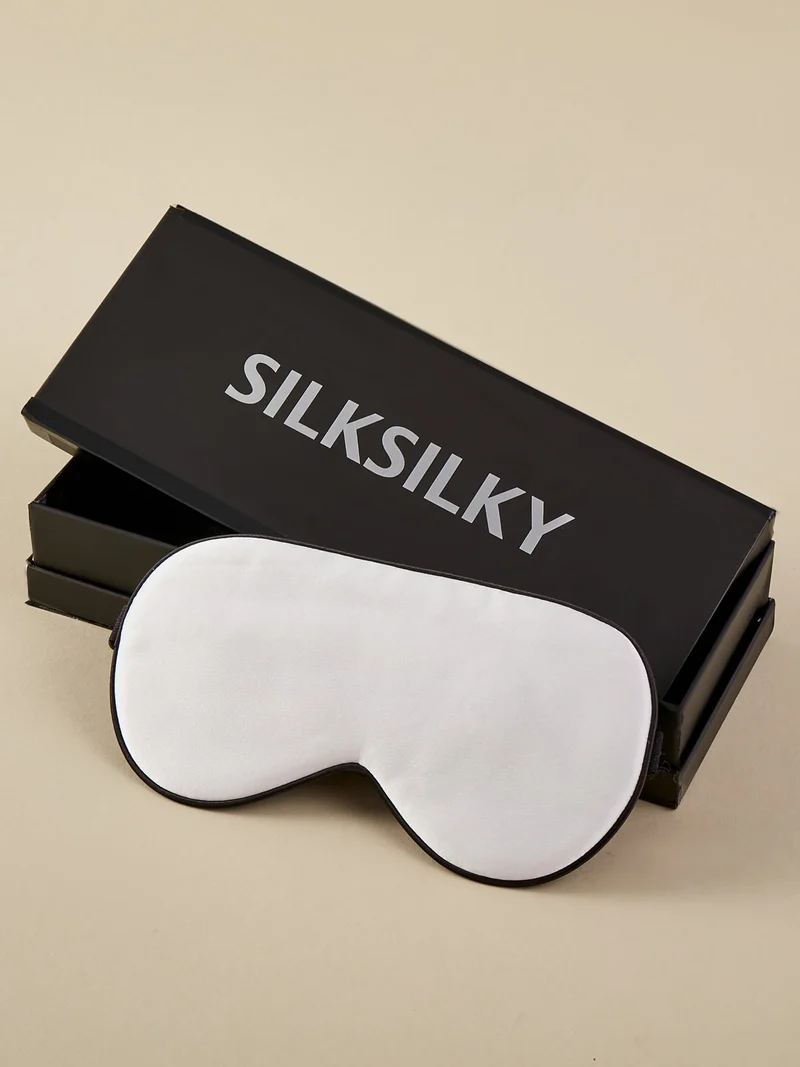 Geschenkset mit 19 Momme 100% Maulbeerseide Kissenbezug und Augenmaske