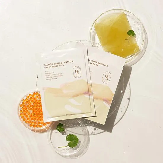 Salmon Caring Centella Green Mask Pack