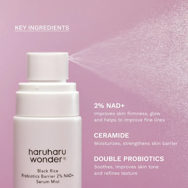 Black Rice Probiotics Barrier NAD+ Serum Mist