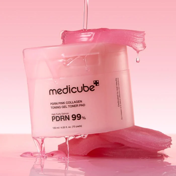 PDRN Pink Collagen Toning Gel Toner Pad