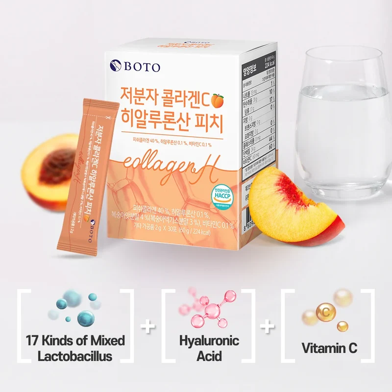 Small Molecular Collagen C Hyaluronic Acid Peach