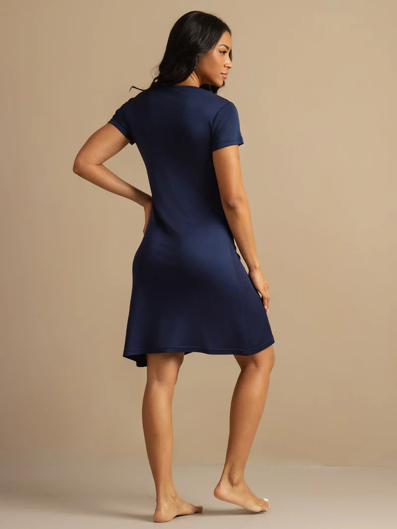 Seidenjersey elegantes Nachthemd