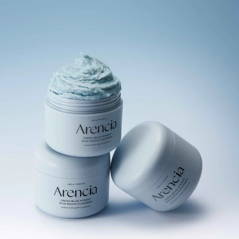 Fresh Blue Hyssop Rice Mochi Cleanser