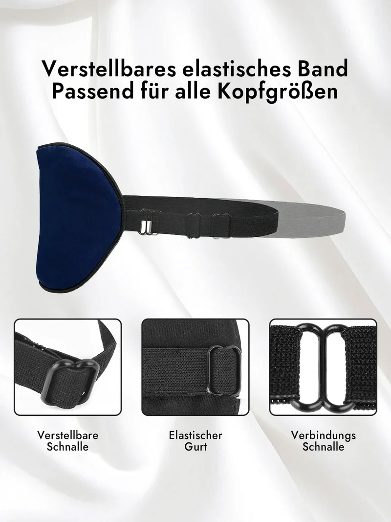 100% Maulbeerseide Schlafmaske mit Elastikband