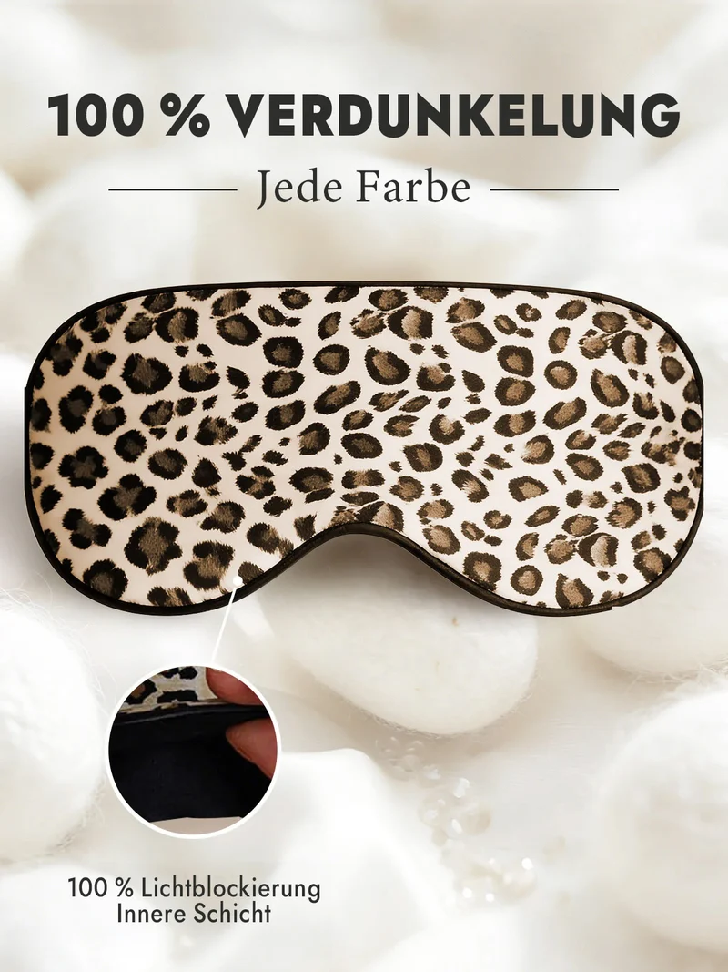 100% Maulbeerseide Schlafmaske mit Elastikband