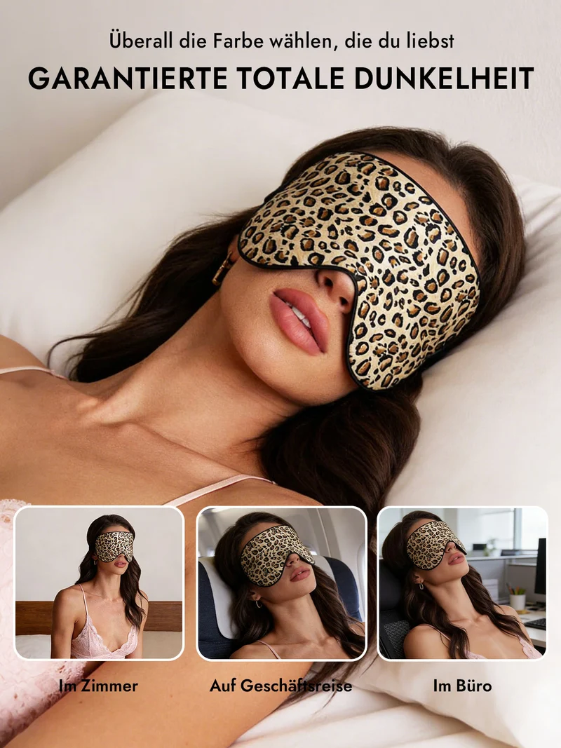 100% Maulbeerseide Schlafmaske mit Elastikband