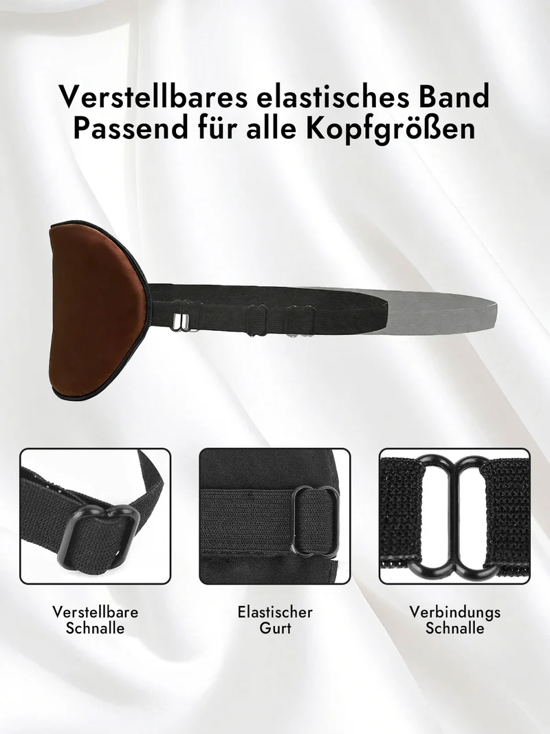 100% Maulbeerseide Schlafmaske mit Elastikband