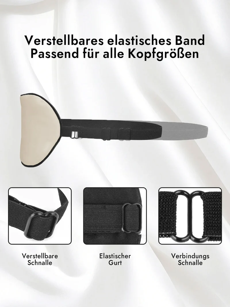 100% Maulbeerseide Schlafmaske mit Elastikband