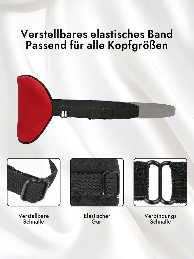 100% Maulbeerseide Schlafmaske mit Elastikband