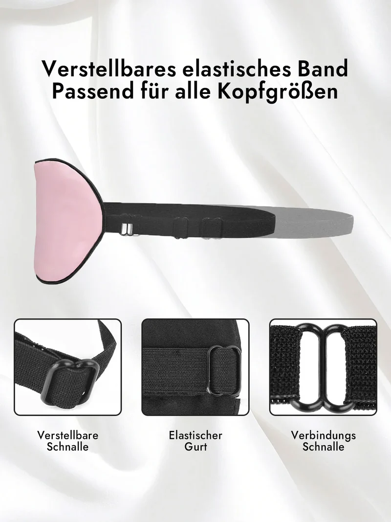 100% Maulbeerseide Schlafmaske mit Elastikband