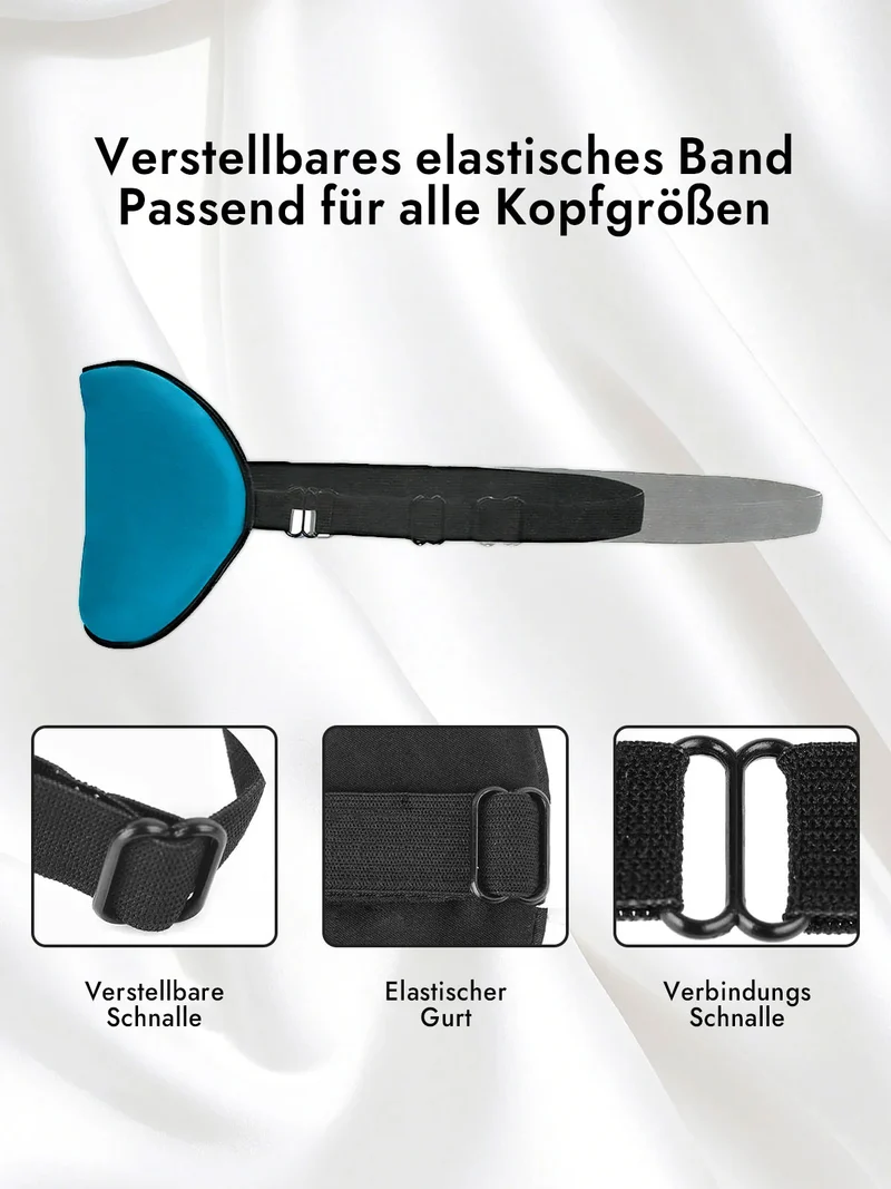 100% Maulbeerseide Schlafmaske mit Elastikband