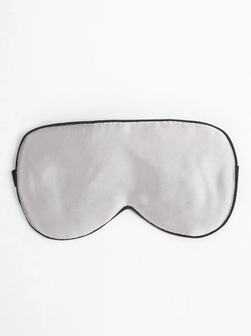100% Maulbeerseide Schlafmaske mit Elastikband