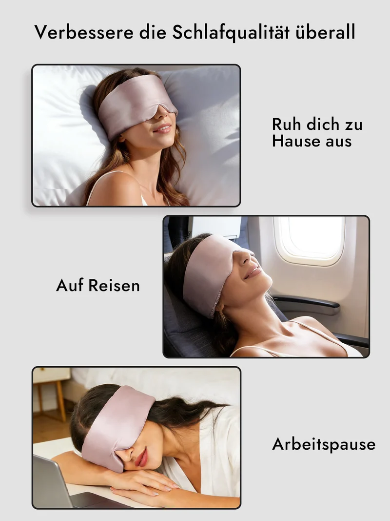 100% Maulbeerseide elegante einteilige Schlafmaske