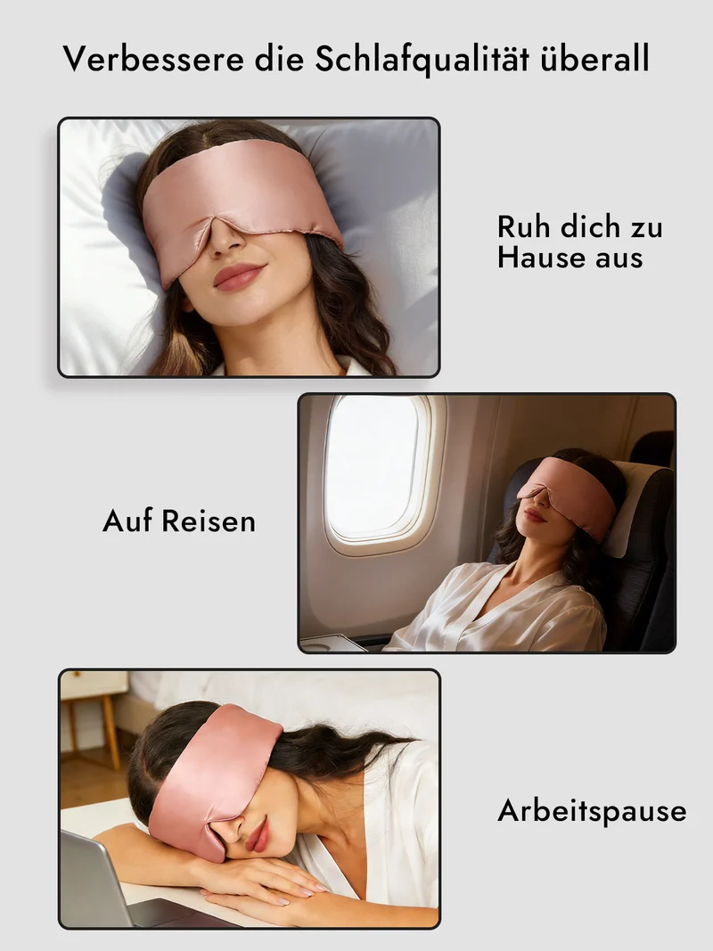 100% Maulbeerseide elegante einteilige Schlafmaske