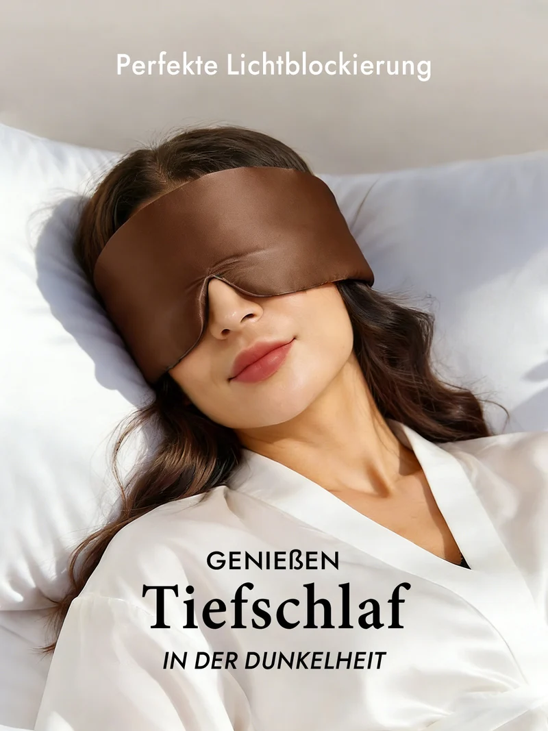 100% Maulbeerseide elegante einteilige Schlafmaske