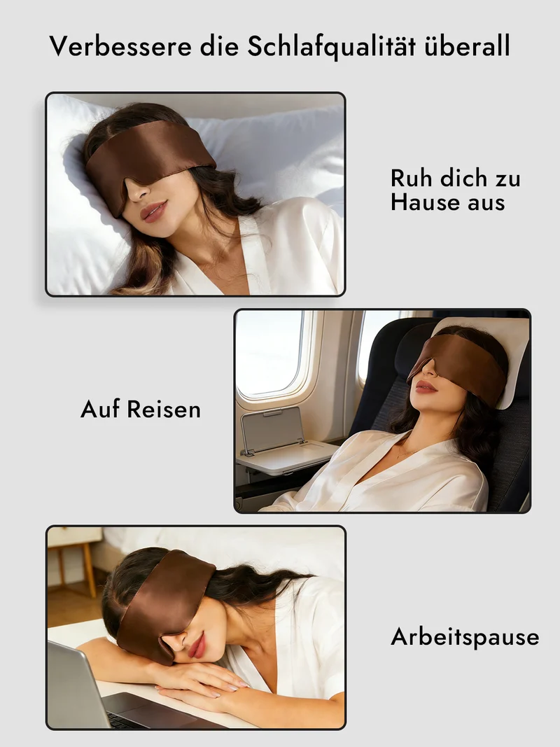 100% Maulbeerseide elegante einteilige Schlafmaske
