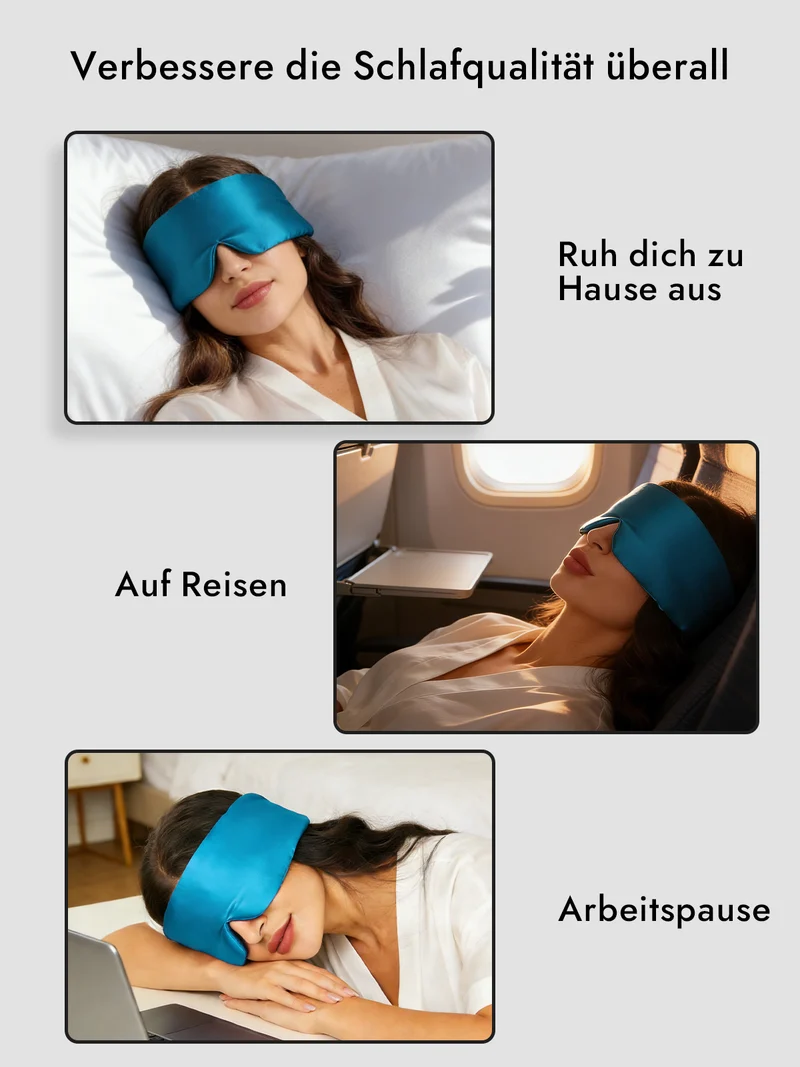 100% Maulbeerseide elegante einteilige Schlafmaske