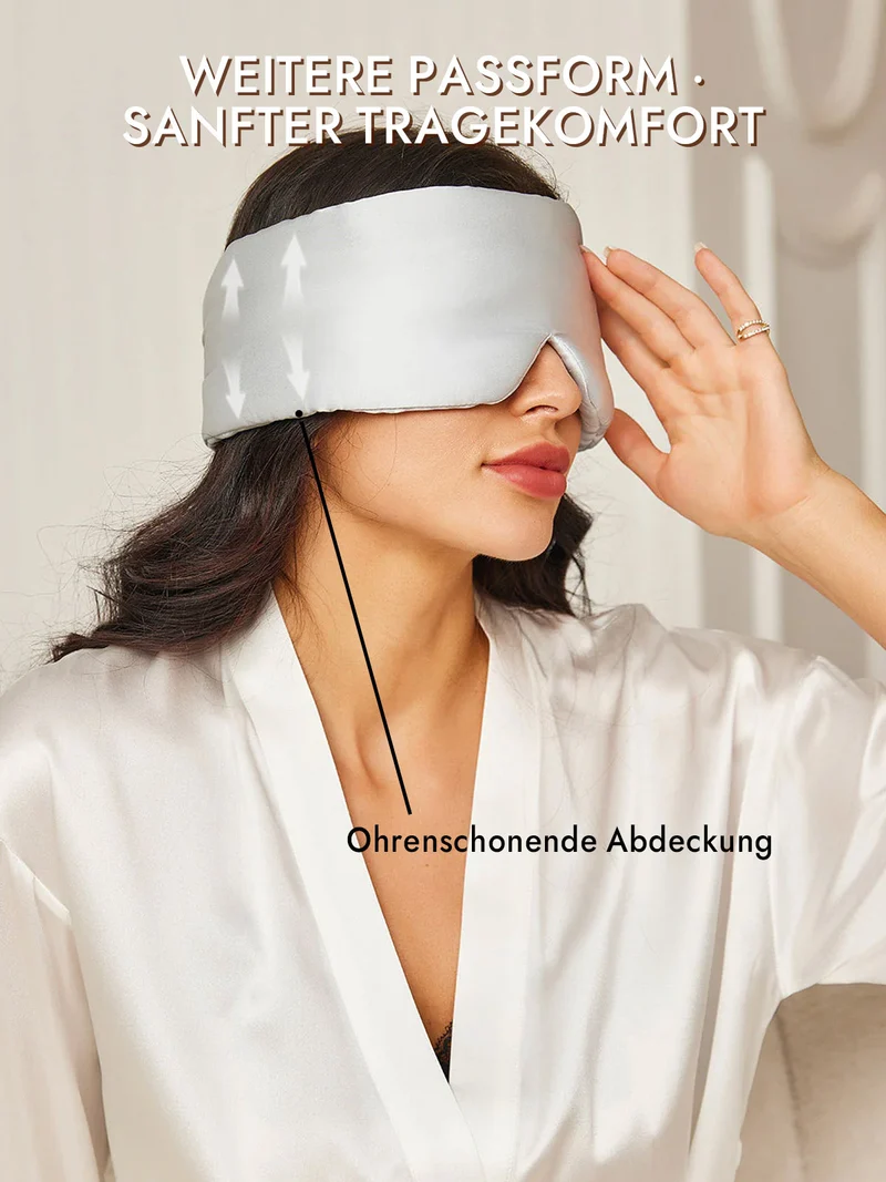 100% Maulbeerseide elegante einteilige Schlafmaske