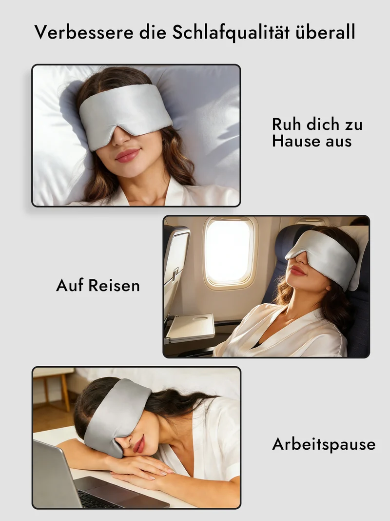 100% Maulbeerseide elegante einteilige Schlafmaske