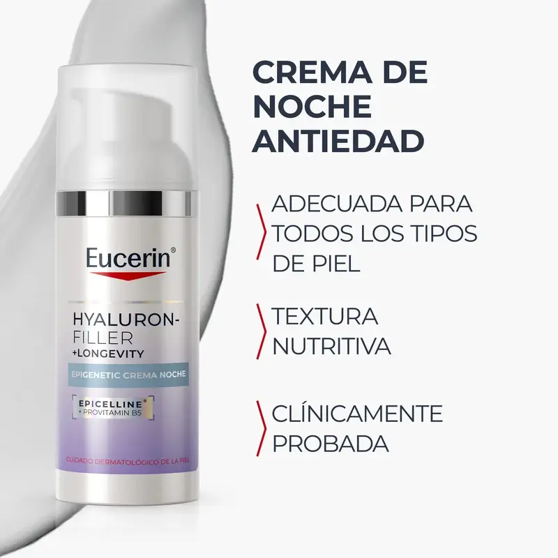 Eucerin Hyaluron-Filler + Longevity Epigenetic Night Cream, 50 ml