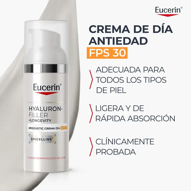 Eucerin Hyaluron-Filler + Longevity Epigenetic Day Cream SPF 30, 50 ml