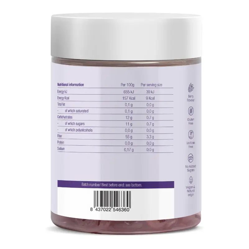 Ashwagandha + Siberian Ginseng Raspberry Jelly Pills, 70 tablets