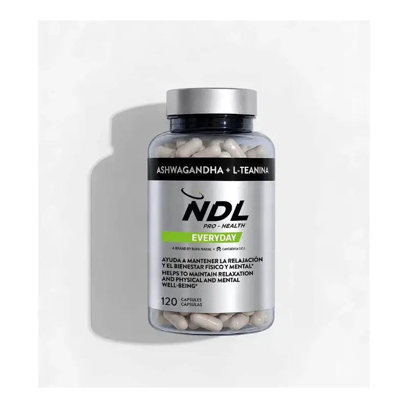 Ndl Pro-Health Organic Ashwagandha KSM-66 + L-Theanine, 120 capsules
