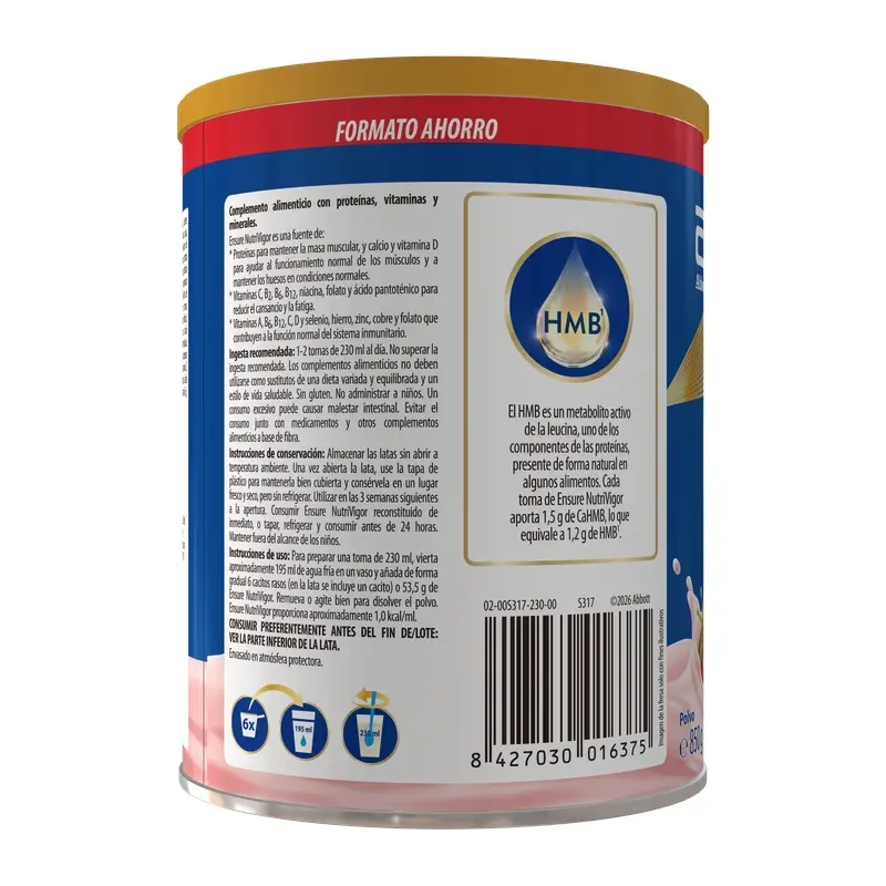 Ensure Nutrivigor Strawberry Flavour, 850 g
