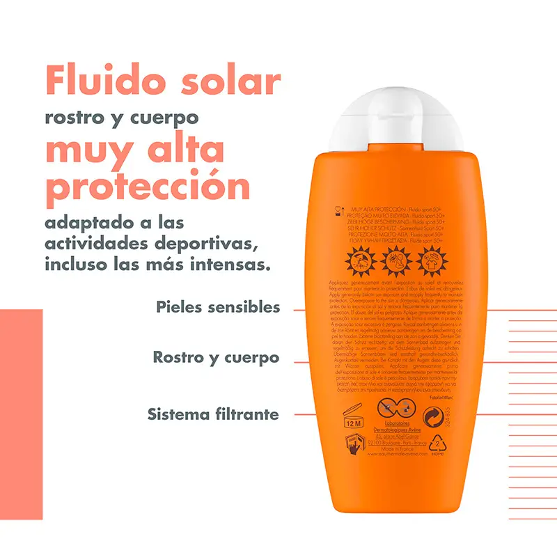 Avène Fluid Sport SPF50+ 100 ml