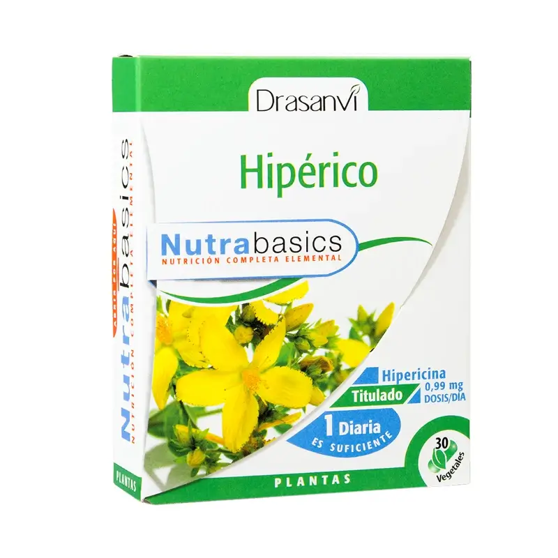 Drasanvi Hyperic 30 Capsules Nutrabasicos Drasanvi Bottle