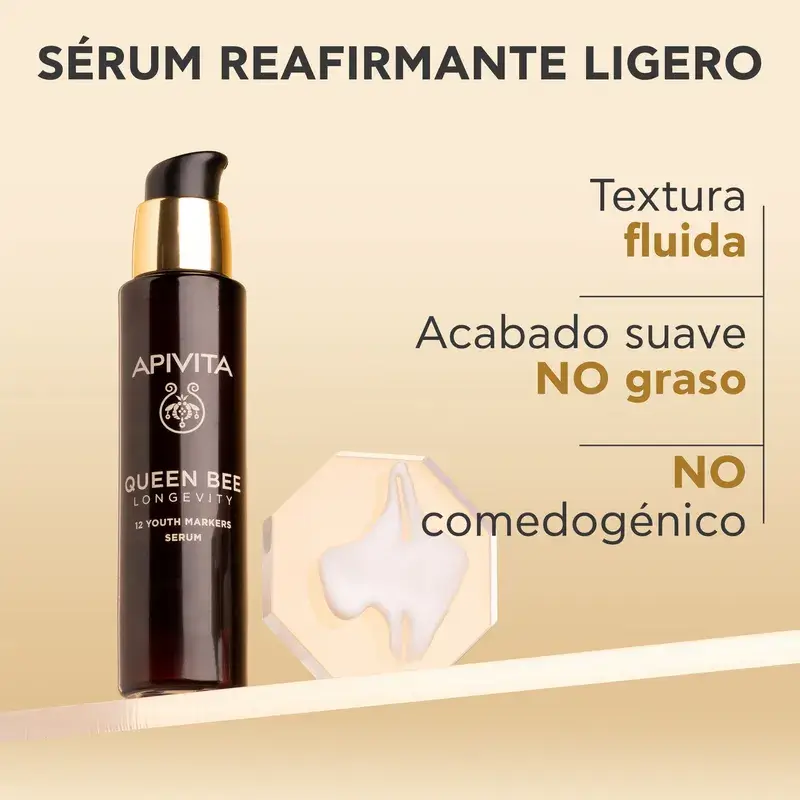 Apivita Queen Bee Longevity Serum 12 Youth Marker, 30 ml