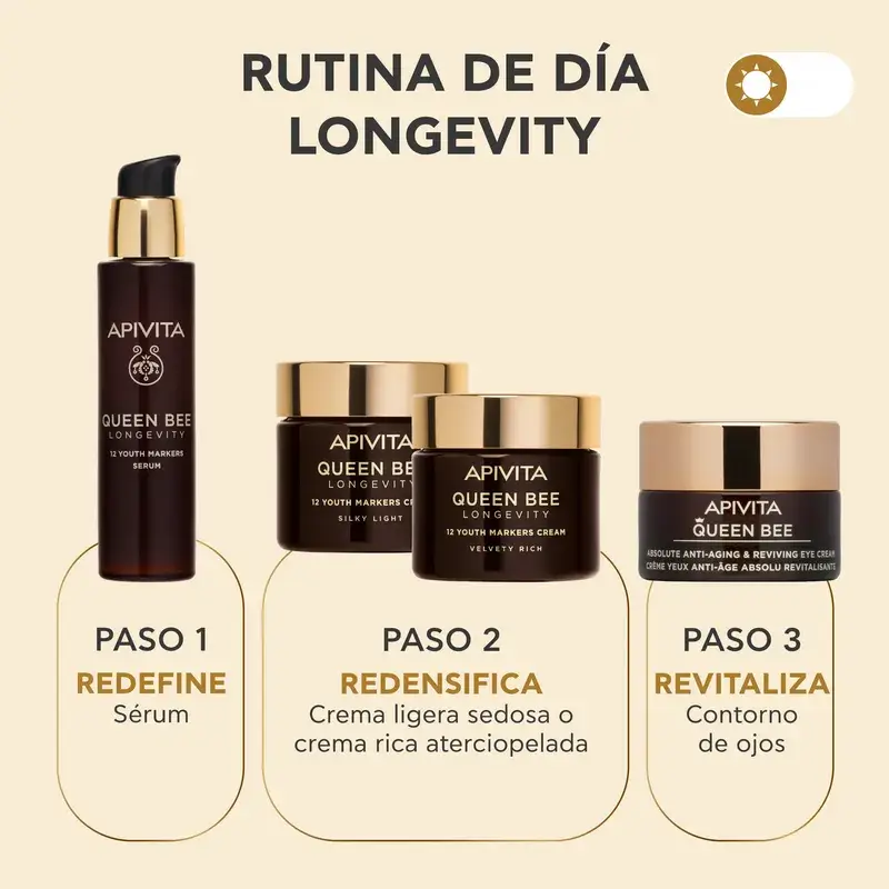 Apivita Queen Bee Longevity Serum 12 Youth Marker, 30 ml
