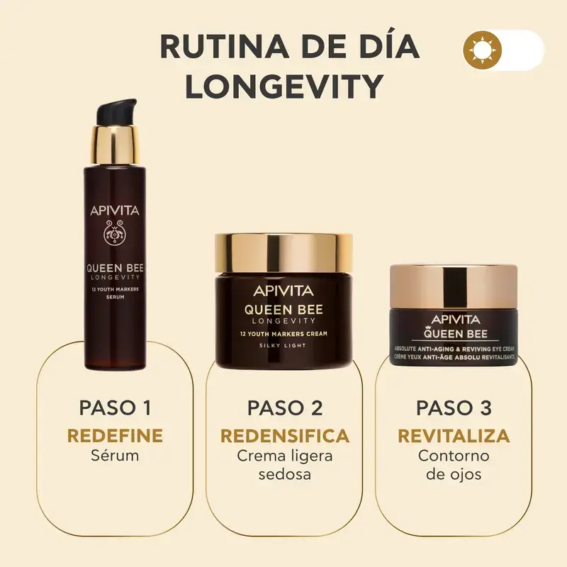 Apivita Queen Bee Longevity Light Cream 12 Youth Markers, 50 ml