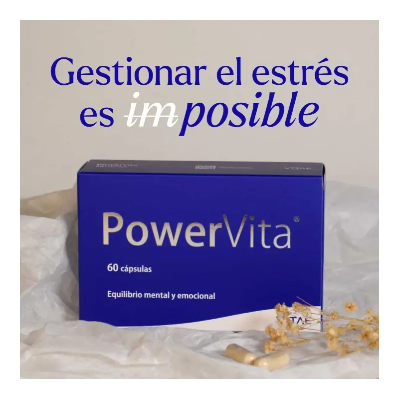 PowerVita 60 capsules – With ashwagandha, magnesium and GABA