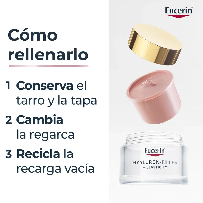 Eucerin Refill Day Cream Rosé Hyaluron Filler Elasticity , 50 ml