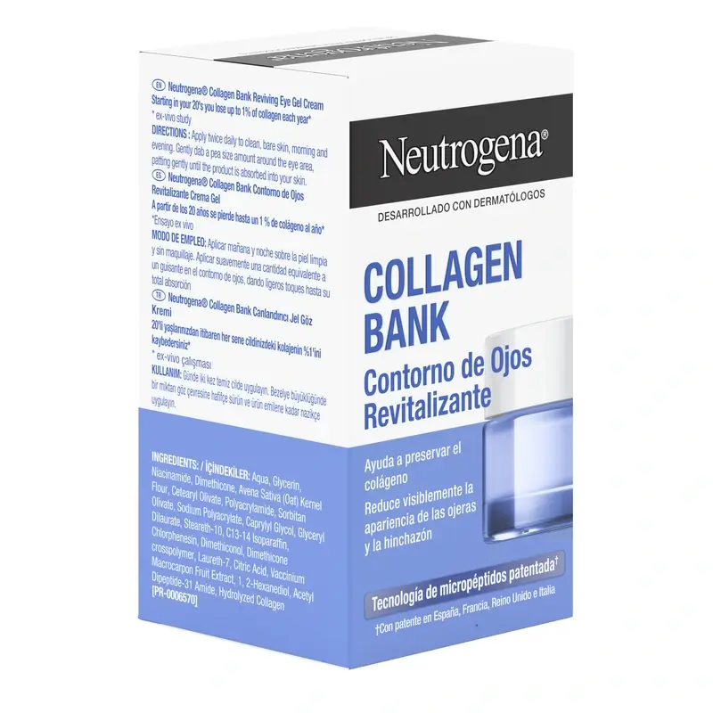 Neutrogena Collagen Bank Revitalising Eye Contour Revitalising Cream Gel, 15 ml