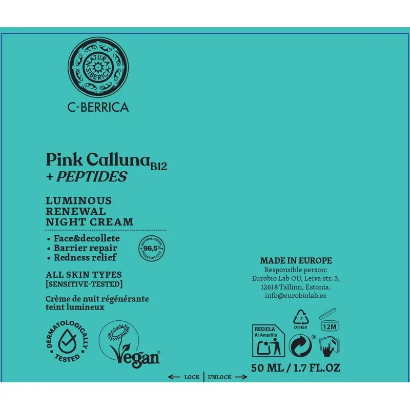 Natura Siberica Renewing and Illuminating Night Cream, 50 ml