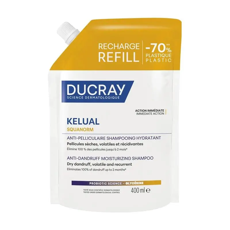 Ducray Kelual Squanorm Ch C Dry Dry Eco Refill, 400 ml