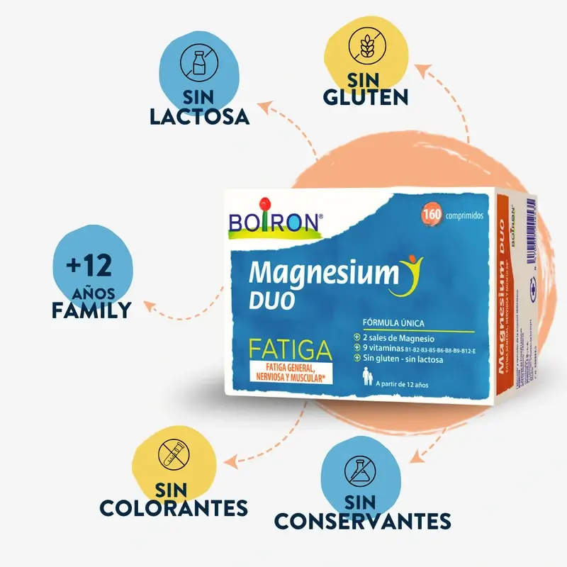 Boiron Magnesium Duo Fatigue, 160 Tablets