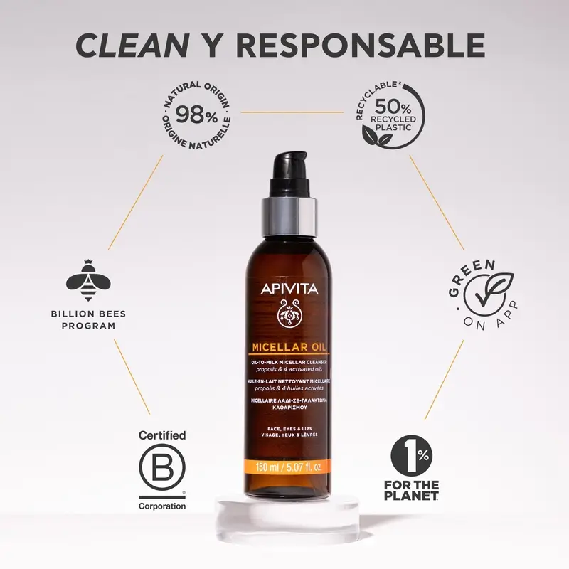Apivita Micellar Cleansing Oil, 150 ml